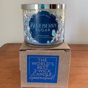 Bath & Body Works Blueberry Sugar 3-Wick Candle